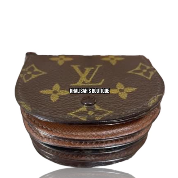 Very Rare! LOUIS VUITTON Collectible Wallet Coin Case LV Monogram Compact Holder - Picture 5 of 11